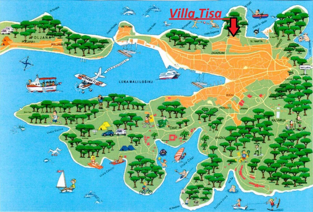 Apartments Vila Tisa Mali Lošinj Eksteriør bilde